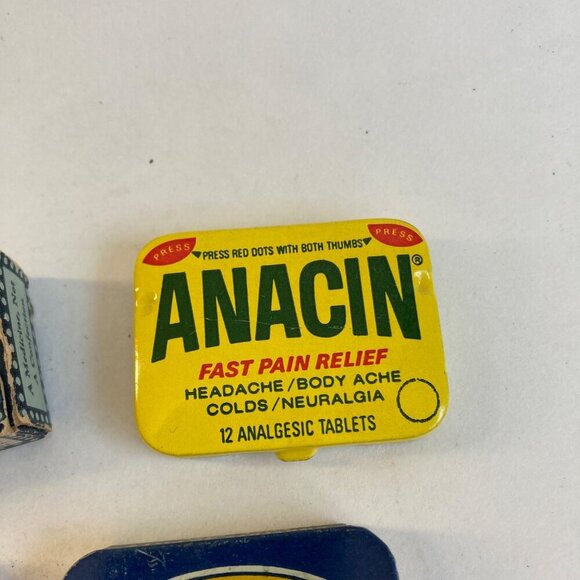 Lot 4 Vintage Medicine Tins Dr. Morse's Indian Root Pills Feen-a-mint Laxative - Picture 3 of 9